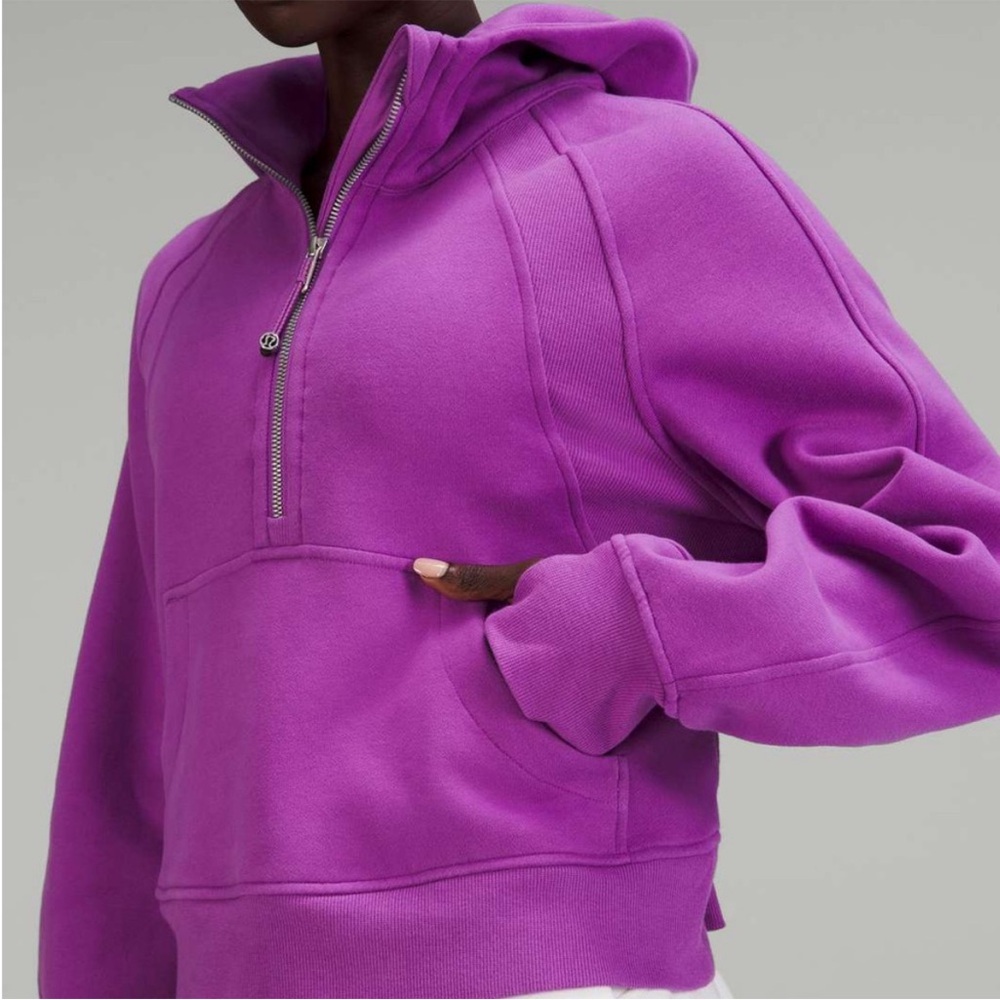 Lululemon half zip scuba hoodie moonlit magenta xs/small